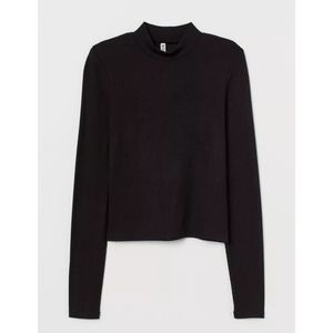 Ribbed Black Turtleneck